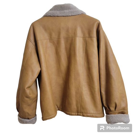 EUC Mens Vegan Shearling Jacket - Picture 2 of 6